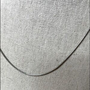 Vintage Pierre Balmain Rhodium plated silver dainty necklace